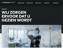 Tablet Screenshot of dereclamemakers.nl